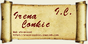 Irena Čonkić vizit kartica